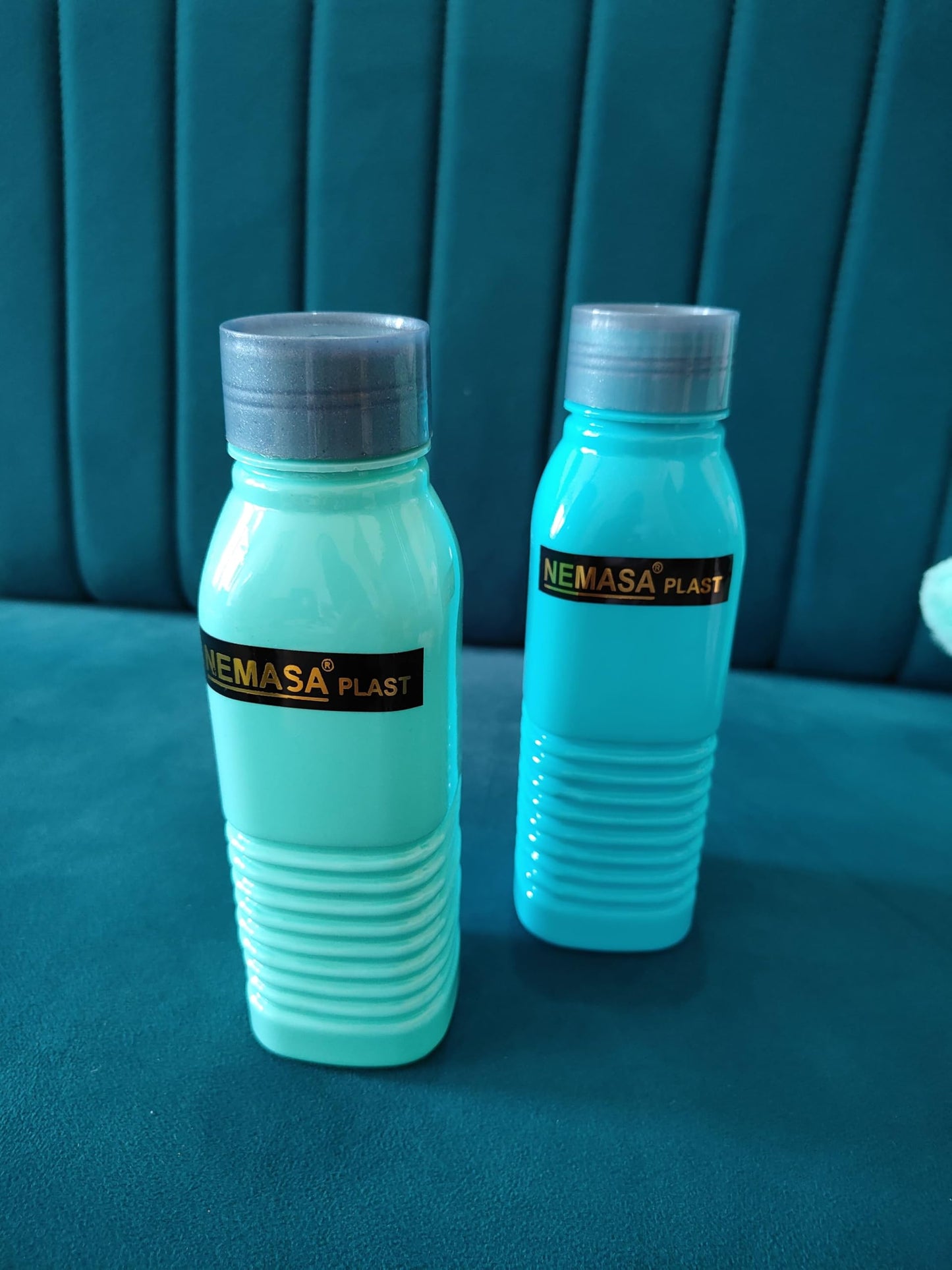 Nemasa Plast Water Bottle, 500 ml, Pack of 2, Multicolour