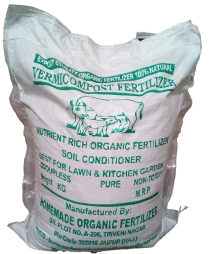 Homemade Organic Vermicompost � Premium Nutrient-Rich Fertilizer for Thriving Plants
