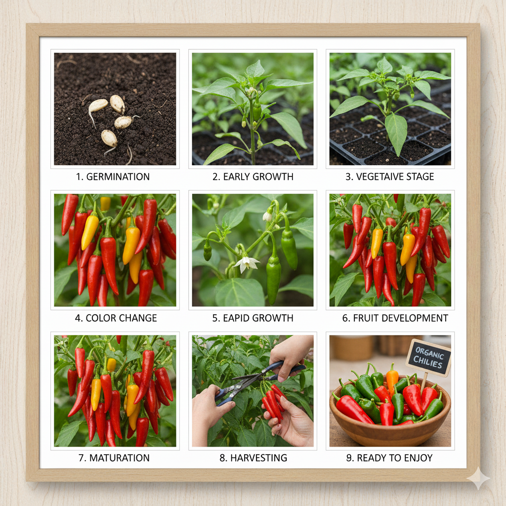Assamese Chilli Seeds - High Germination Rate