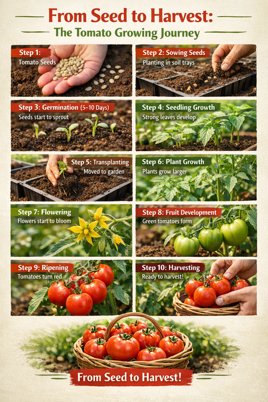 Organic Tomato Seeds, High-Yield Variety