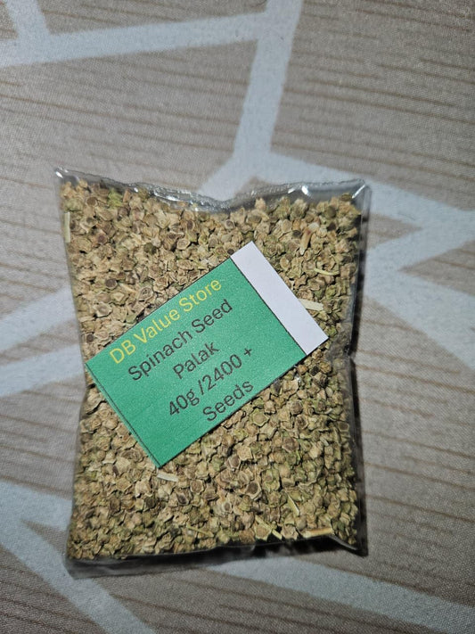 Spinach Seeds (Palak), 40g Pack, 2400+ Seeds for Garden