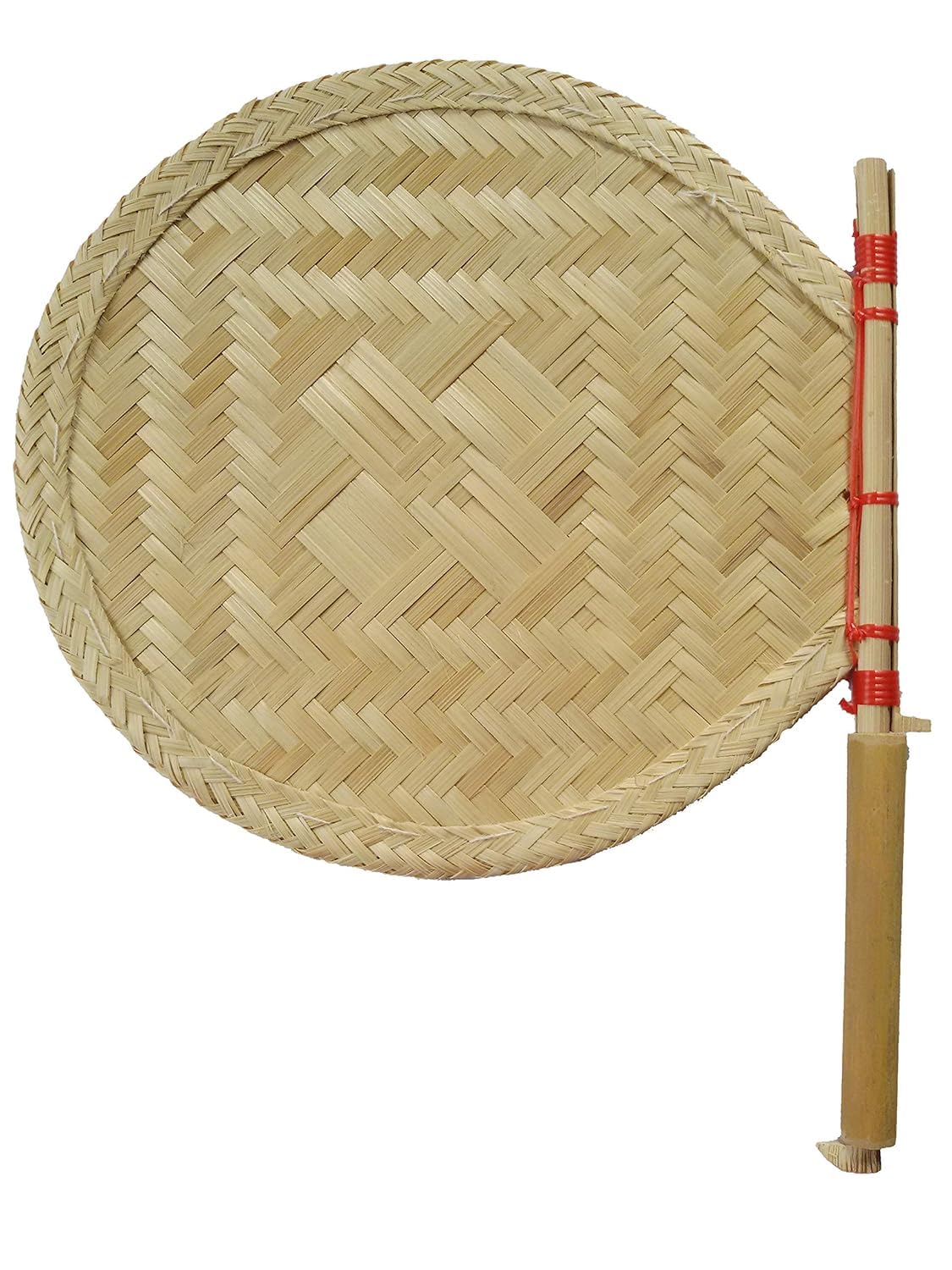 Handmade Bamboo Hand Fan  Traditional Eco-Friendly Foldable Fan for Summer | Natural Handcrafted Cooling Fan for Travel, Home & Puja Use