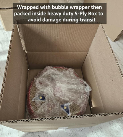 Traditional Assamese Japi Hat, Handcrafted 14 Inch Decorative Wall Art