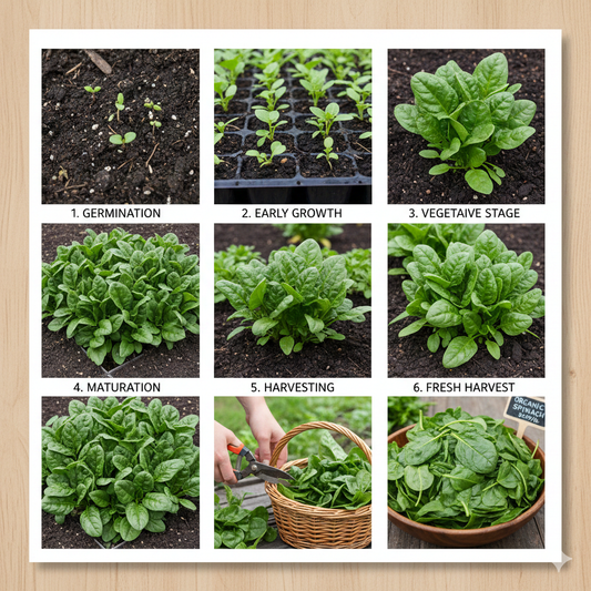 Spinach Seeds (Palak) For Home gardening