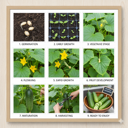 Cucumber Seeds for Home Garden, Kheera Variety