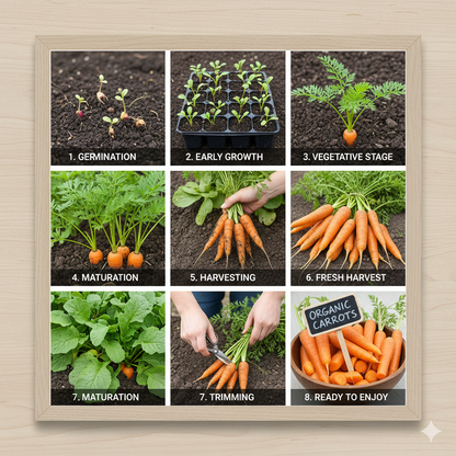 Carrot Seeds for Garden, High Yield Gajar Seed