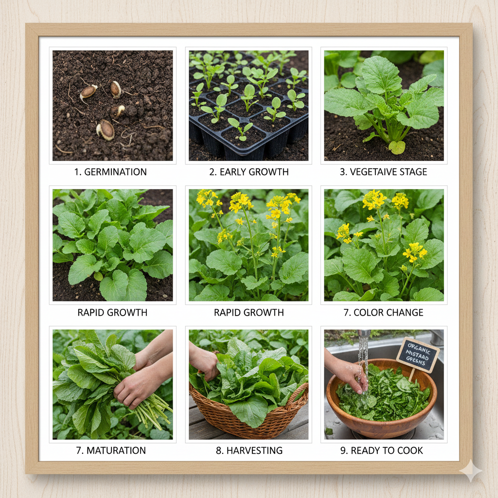 Mustard Leaf Seeds (Sarso) Green Leafy Vegetables Seed