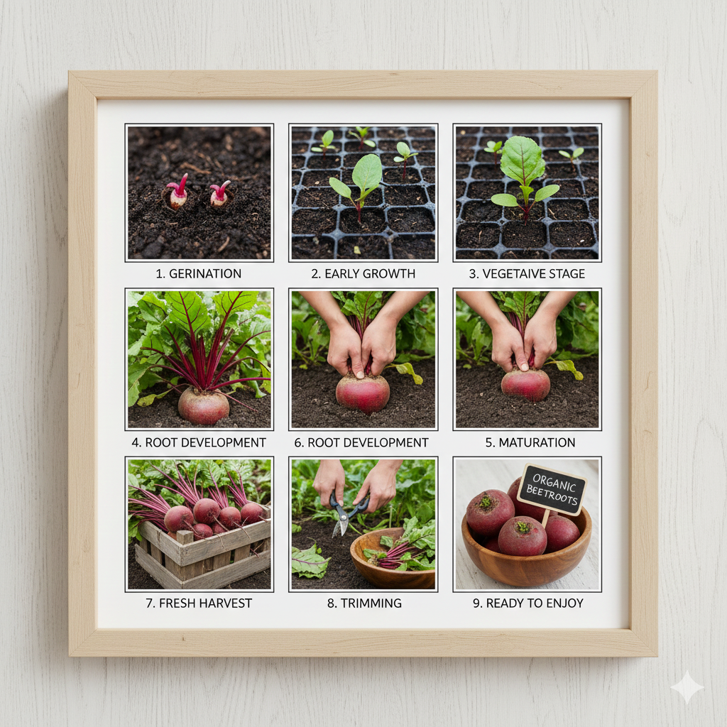 Organic Beetroot Seeds, High bQuality Seeds for Home Gardening