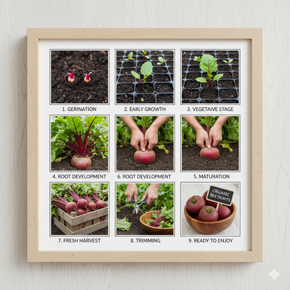 Organic Beetroot Seeds, High bQuality Seeds for Home Gardening